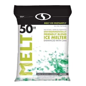 Melt 50 lb. Re-Sealable Bag Premium Environmentally Friendly Blend Ice Melter with CMA