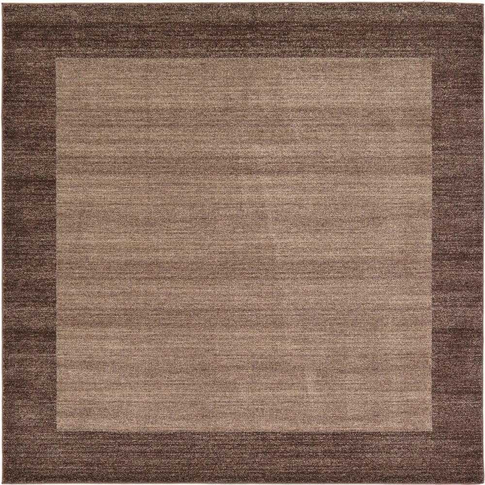 Unique Loom Del Mar Abigail Light Brown 8' 0 x 8' 0 Square