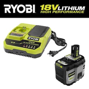 ONE+ 18V 8A Rapid Charger with ONE+ 18V 12.0 Ah Lithium-Ion HIGH PERFORMANCE Battery