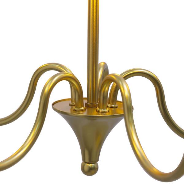Sunpez 20 in. W, 5-Light Gold Chandelier Hanging Lighting