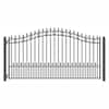 ALEKO St. Louis 14 Ft. X 6 Ft. Black Steel Single Swing Driveway Fence ...