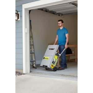 15 Amp 10 in. Expanded Capacity Portable Corded Table Saw With Rolling Stand