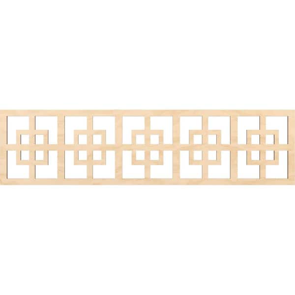 Cambridge Fretwork 0.25 in. D x 47 in. W x 12 in. L Birch Wood Panel Moulding