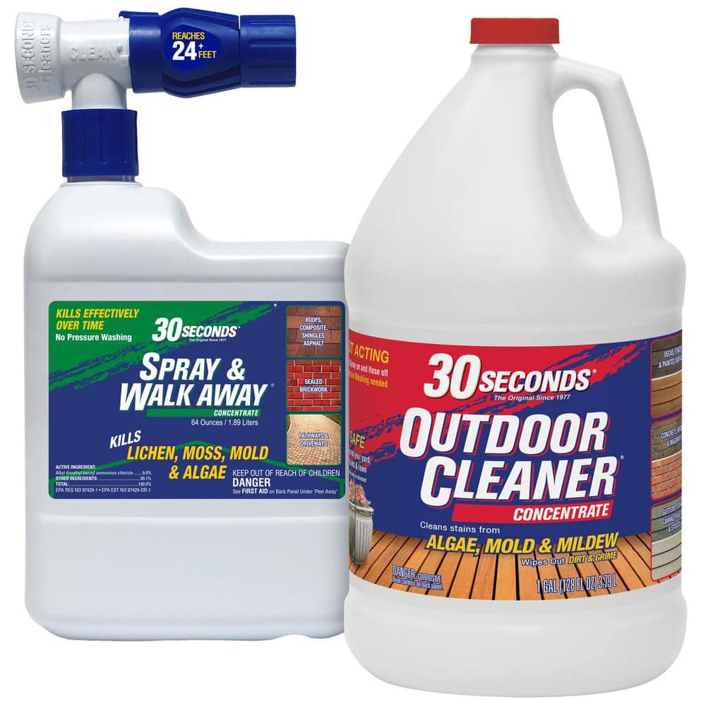 30 Seconds 1 Gal. Outdoor Cleaner Concentrate And 64 Oz. Ready-to-spray 