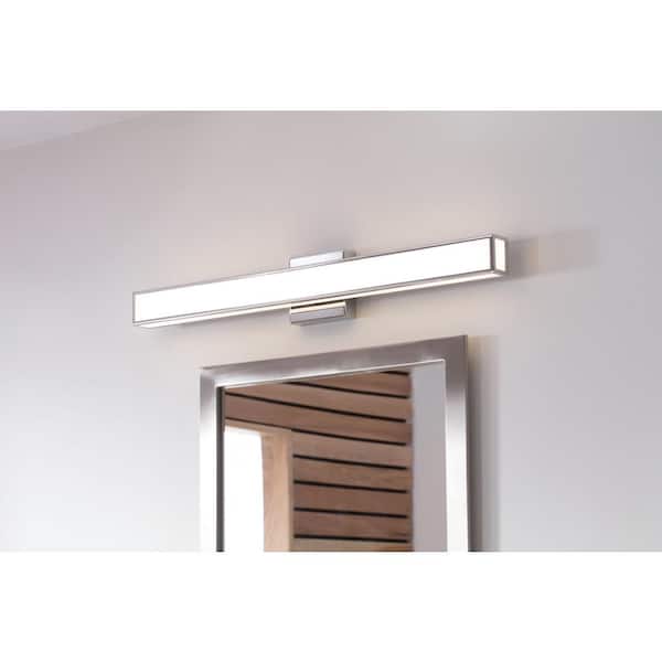 HINKLEY - Hinkley Alto 44-Watt Integrated LED 5-Light 30 in. Bath Vanity Light with Invisimount in Chrome