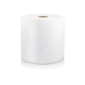 White 1-Ply Premium Hardwound Paper Towels (6-Rolls per Carton)