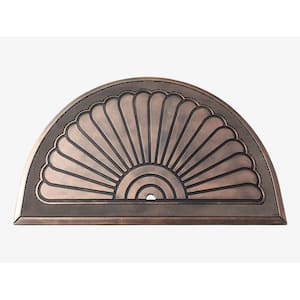 A1HC Sunburst Good Luck Design Bronze 30 in x 48 in 100% Pure Rubber Thin Profile Outdoor Entrance Doormat