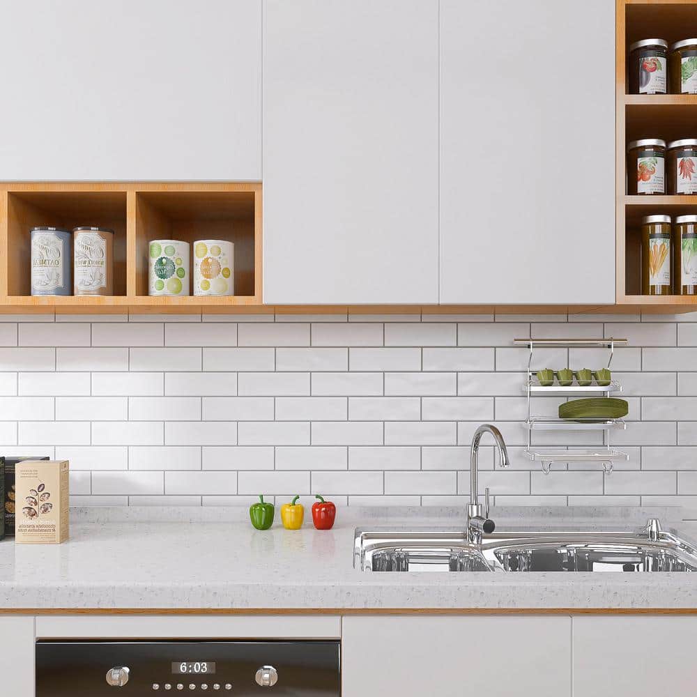 Blanco White Matte Porcelain Rectangular Wall and Floor Tile