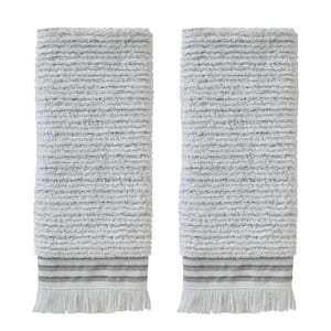 White 100% Cotton Summer Paradise Hand Towel (2-Pack