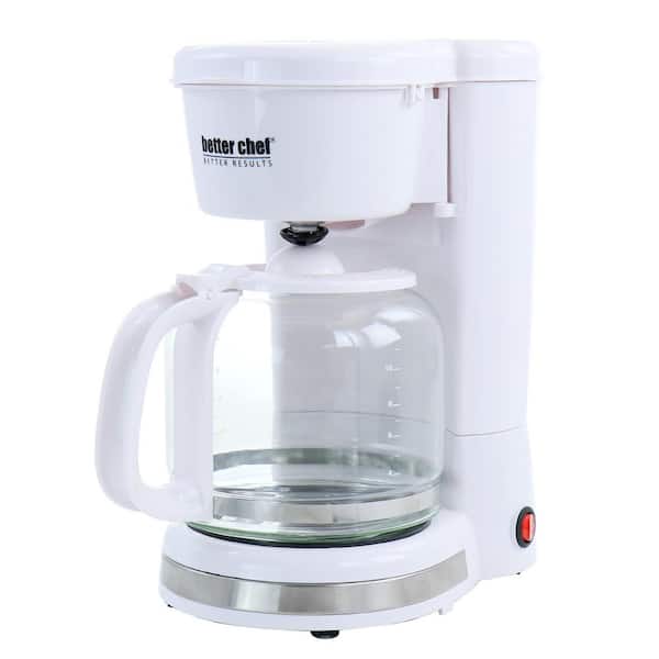 12 Cup 900 Watt Coffee Maker in White