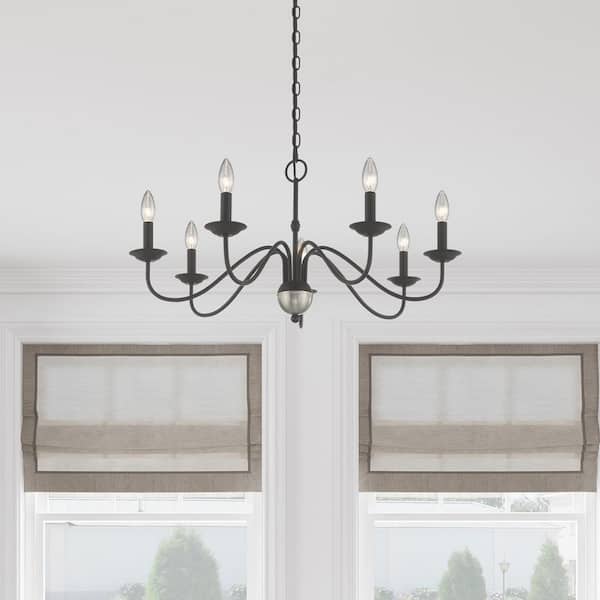 Riverview 7-Light Black Chandelier