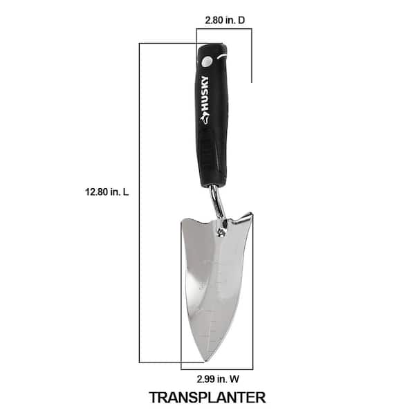 Husky 6.2 in. Double Injection Grip Handle Stainless Steel Hand