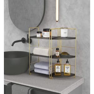 Gold Bathroom Shelves Black Silver Corner Shelf Wall Mounted