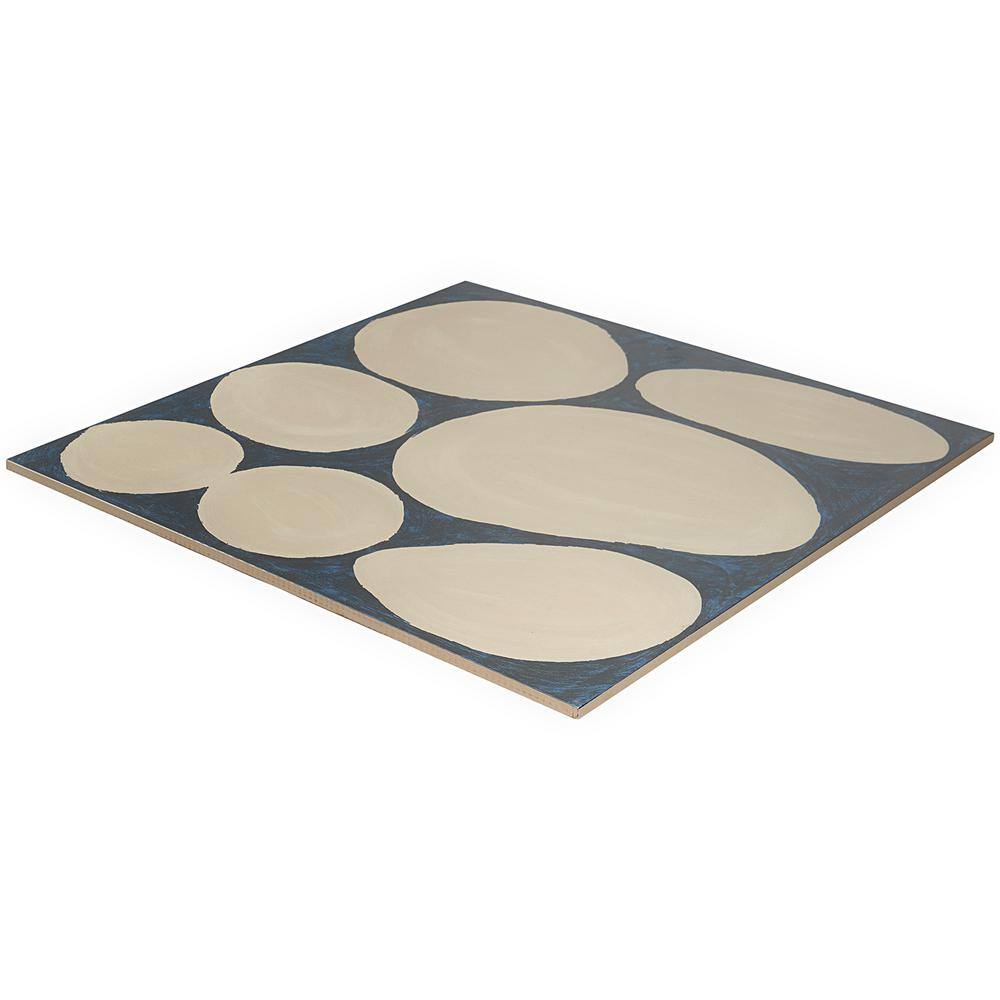 Kaa Large Format Blue and Beige Porcelain Floor Tile