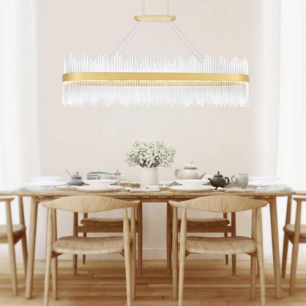 Genevieve LED Chandelier With Medallion Gold Finish