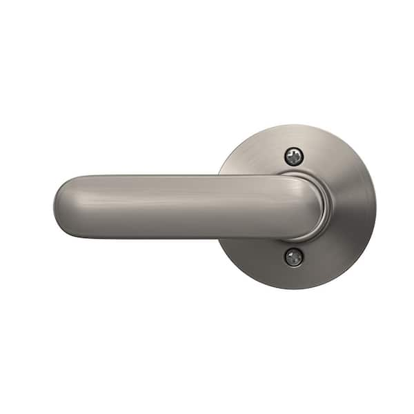 Schlage Satin Nickel Delfayo Right Right Dummy Doorknob