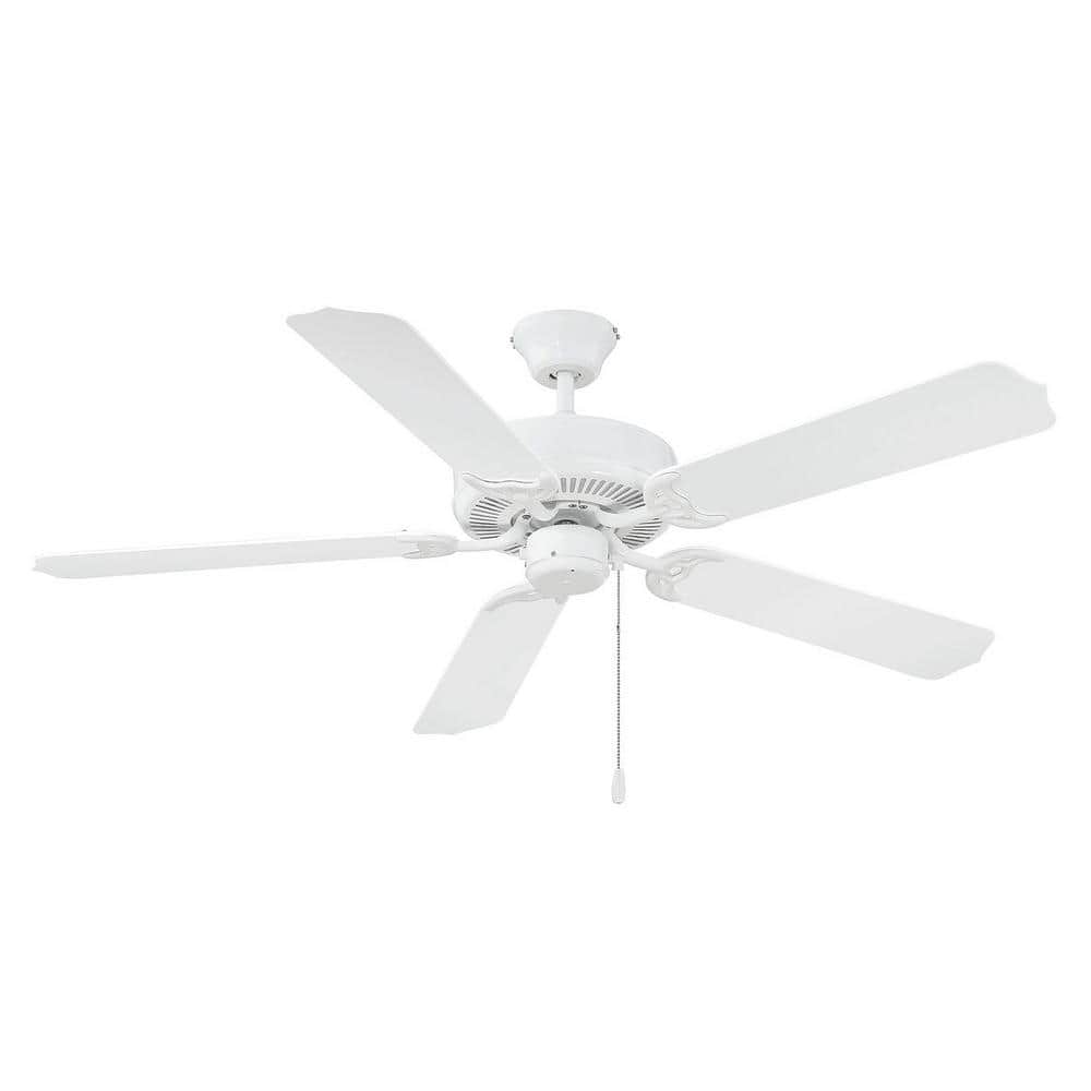 52 in. White Indoor/Outdoor Ceiling Fan with Reversible Motor price history on PriceWatchPro