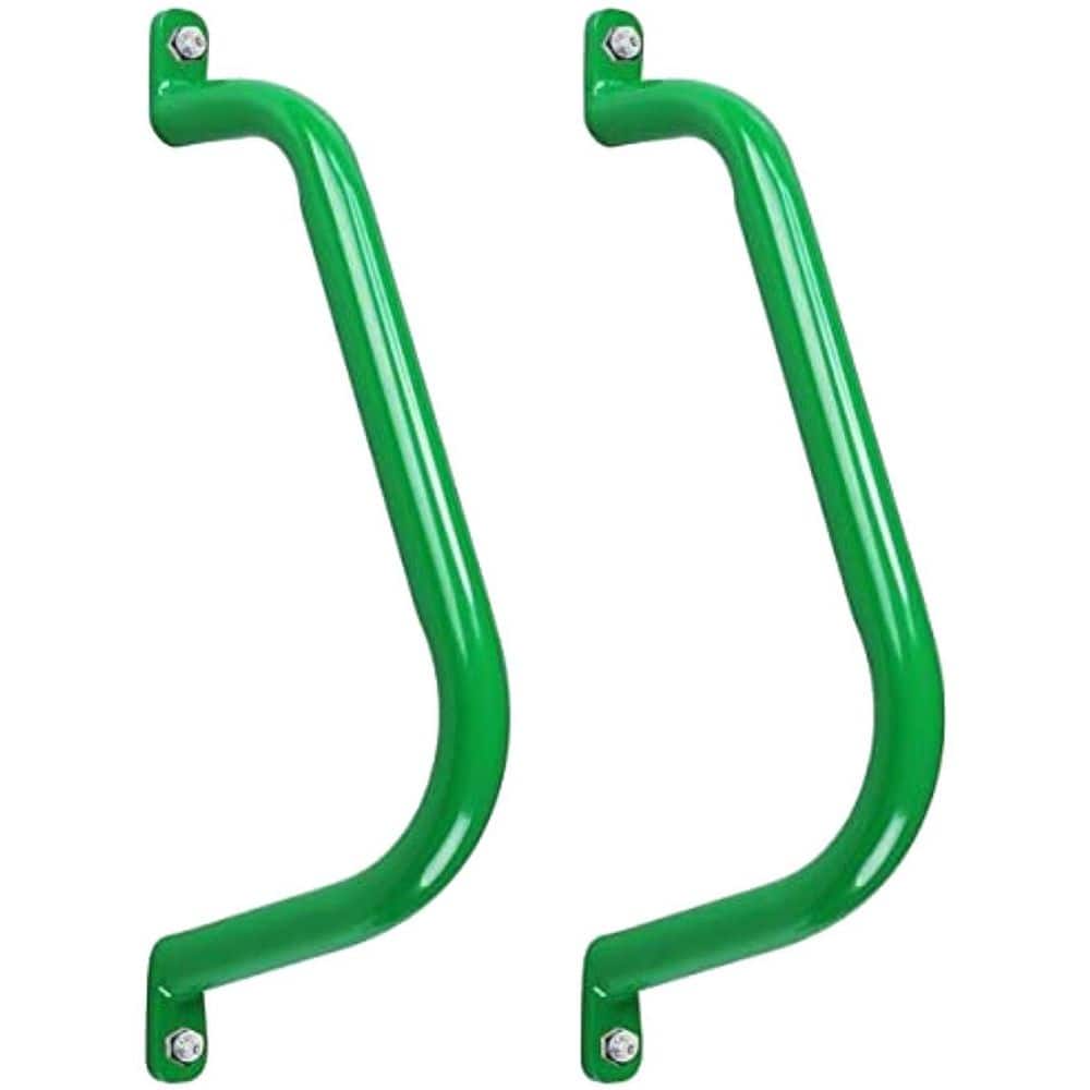 Metal Playground Safety Handle Set of 2 in Green, Outdoor Swing Set Grab Bar, Hand Grips for Playhouse and Treehouse price history on PriceWatchPro