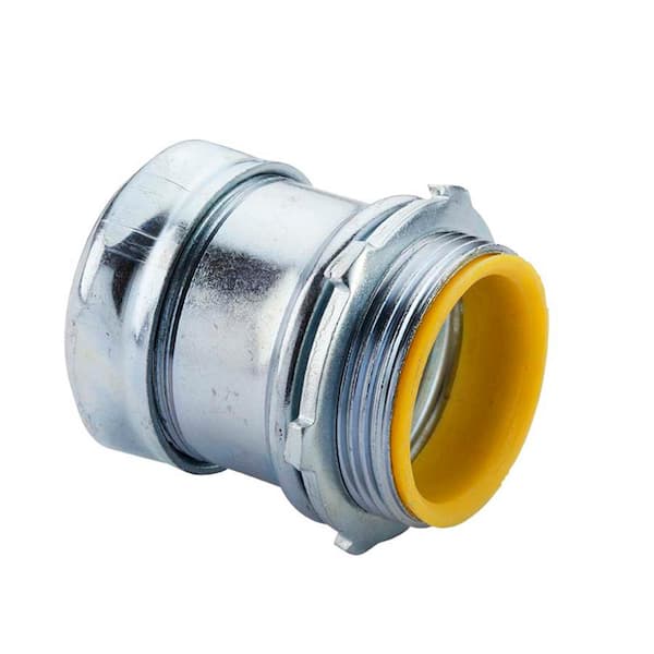 Halex 1-1/2 in. Electrical Metallic Tube (EMT) Compression Connector with Insulated Throat