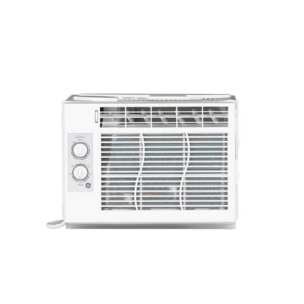 Ge 5 000 Btu 115 Volt Room Window Air Conditioner In White Ael05lx The Home Depot