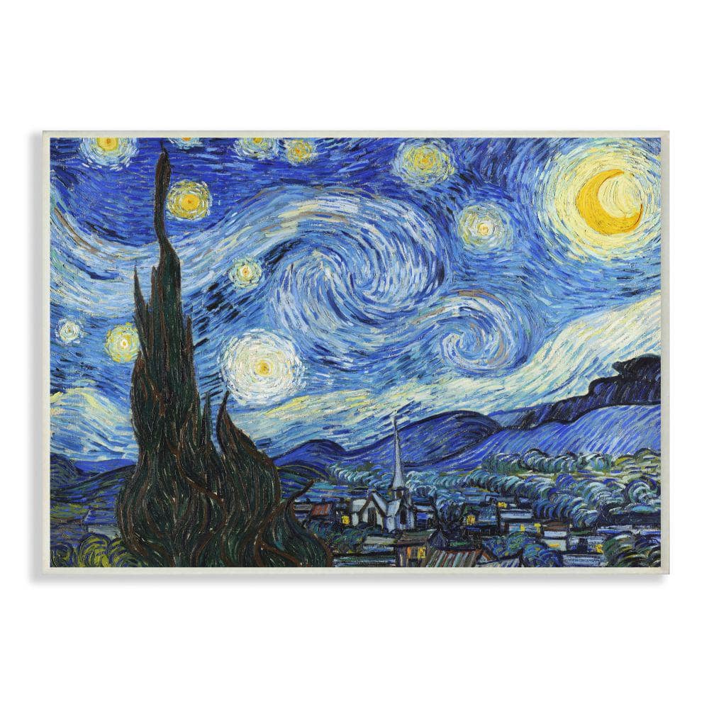 Van Gogh's Starry Night On a Pantone Postcard painted by me! : r/artstore