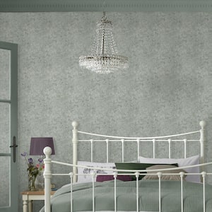 Corrina Leaf Mineral Green Removable Wallpaper Sample