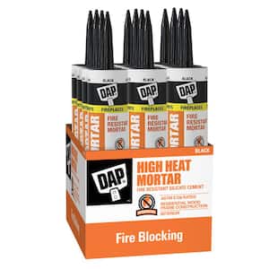 10.1 oz. Black High Heat Mortar Sealant (12-Pack)