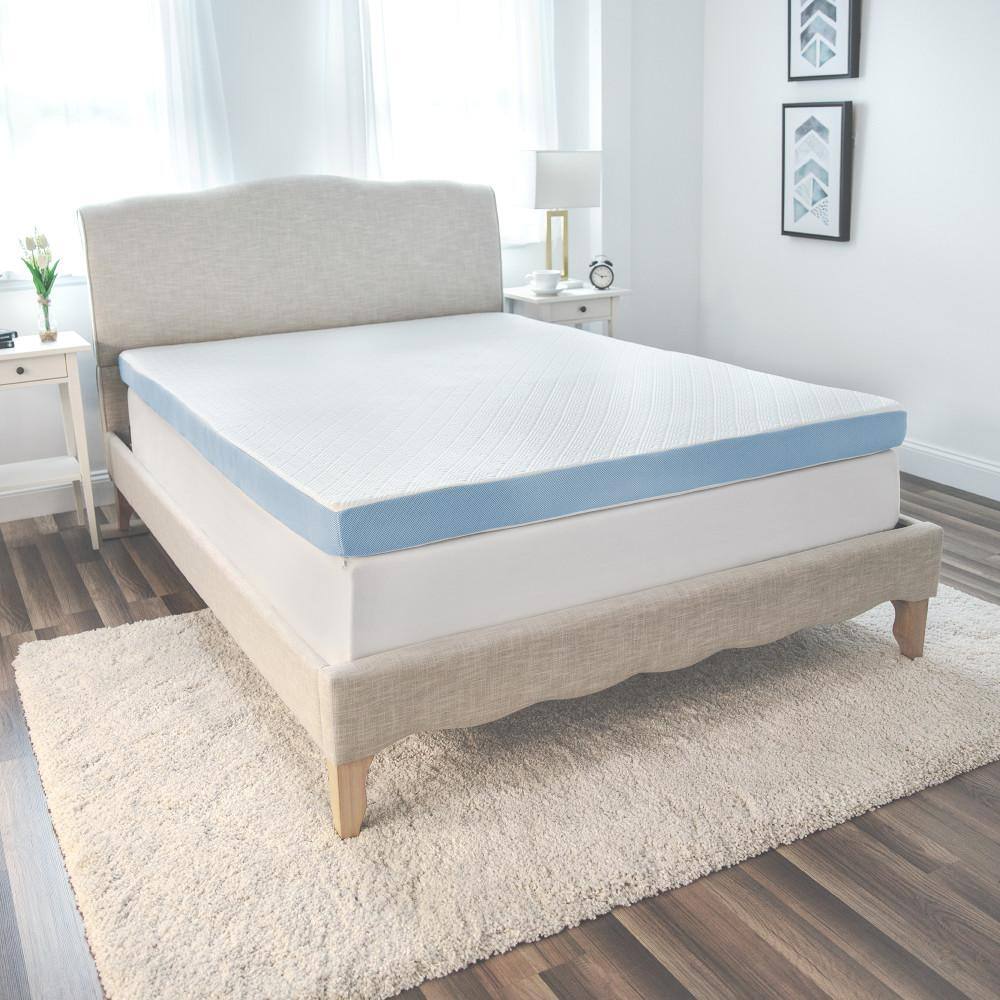 SensorPEDIC 4Inch Supreme Gel Cooling Transcend Memory Foam Bed Topper