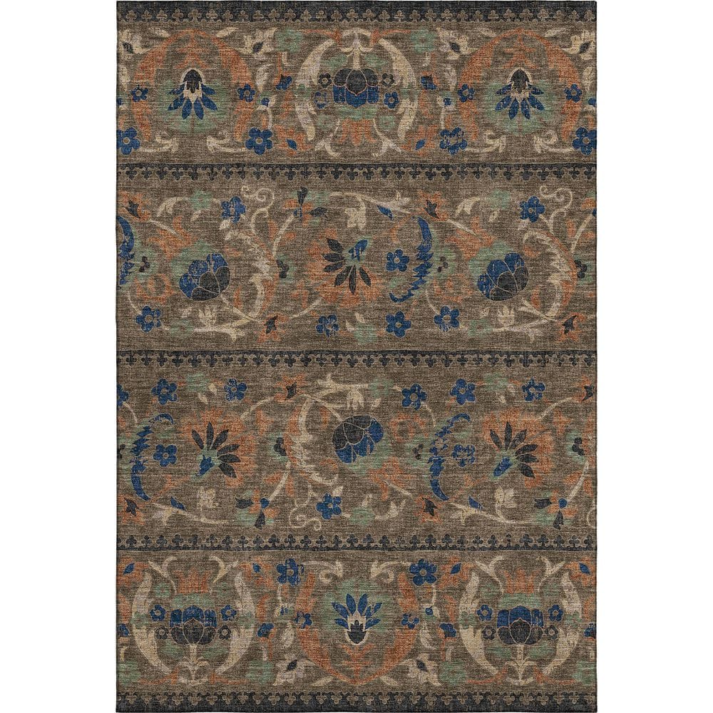 Mayfield Premium Machine Washable Abstract AMF2480 Chocolate 8 ft. x 10 ft. Area Rug price history on PriceWatchPro