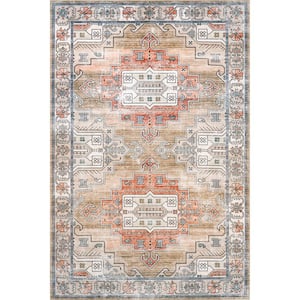 Emerson Tan 4 ft. x 6 ft.  Persian Area Rug