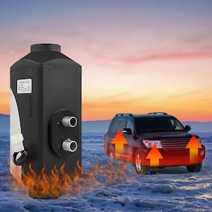 17000 BTU Diesel Air Heater 5000-Watt 12-Volt Diesel Heater 2.6 Gal. Tank Air Heater with LCD Monitor and Muffler