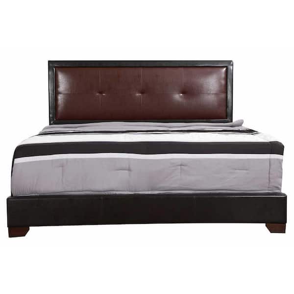 AndMakers Panello Dark Brown King Panel Beds