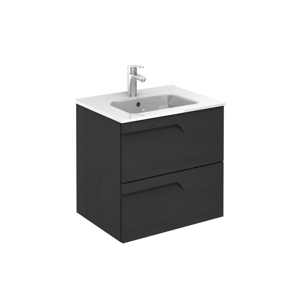 Vitale 24 in. W x 18 in. D Vanity in Nature Grey with Vanity Top in White with White Basin price history on PriceWatchPro