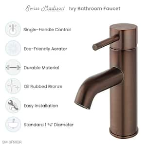 Ivy Single-Handle Single-Hole Bathroom Faucet in Oil Rubbed Bronze