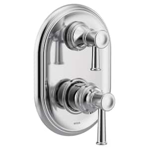 Belfield M-CORE 3-Series 2-Handle Shower Trim Kit with Integrated Transfer Valve in Chrome (Valve Not Included)