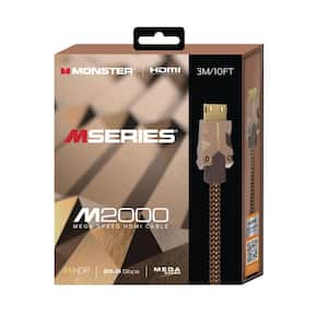 10 ft. M-2000 Mega-Speed HDMI Cable, 25 GBPS, Gaming TV Computer Cable
