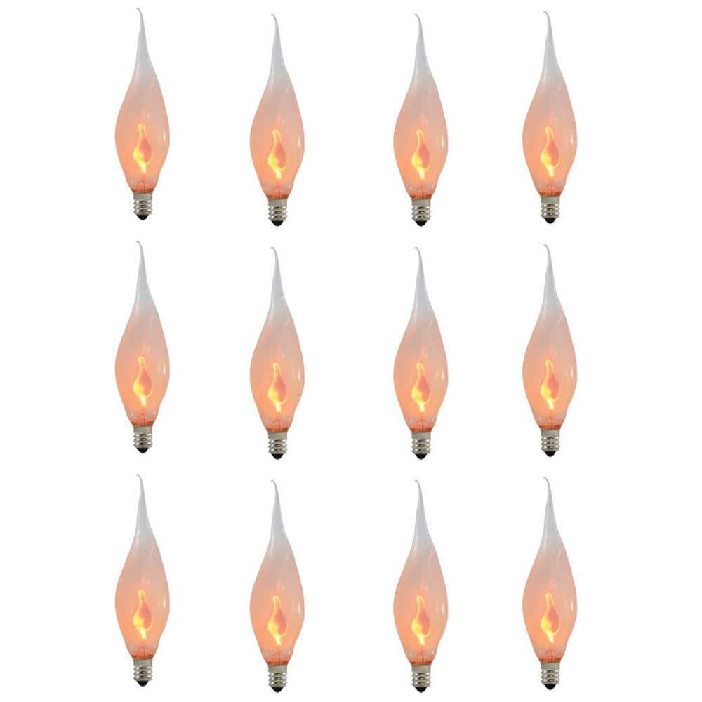 3-Watt Warm White Light CA5 (E12) Candelabra Screw Base, Dimmable Silicone 