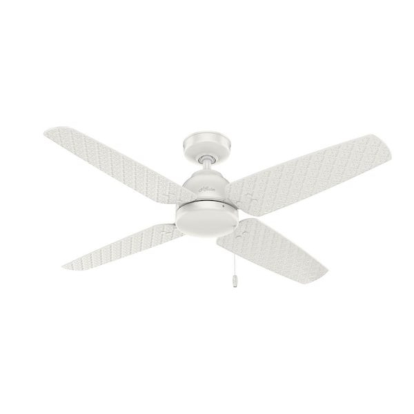 Hunter Sunnyvale 52 in. Indoor/Outdoor Fresh White Ceiling Fan For Patios or Bedrooms