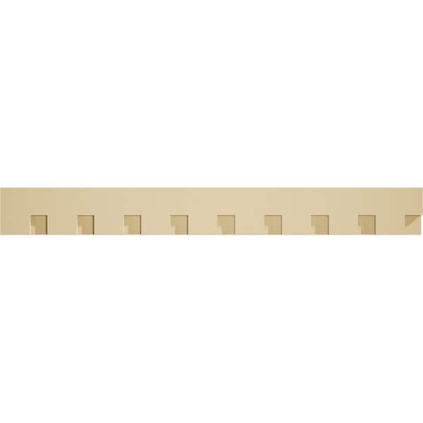 1 in. D x 5 in. W x 41.625 in. L Primed Polyurethane Panel Moulding