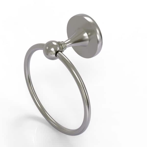 Allied Brass Shadwell Collection Wall Mounted Towel Ring in Satin Nickel