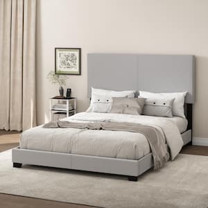 Pessac Gray Upholstered Frame Queen Panel Bed