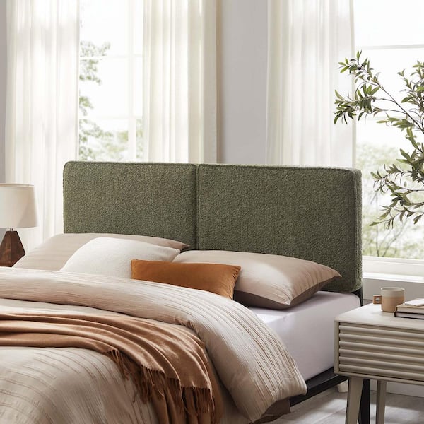 MODWAY Lindee Sage Queen Headboard Boucle Fabric