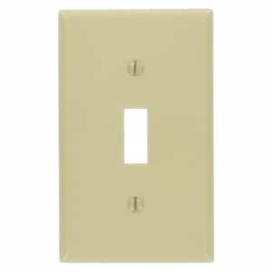1-Gang Ivory Toggle Wall Plate (10-Pack)