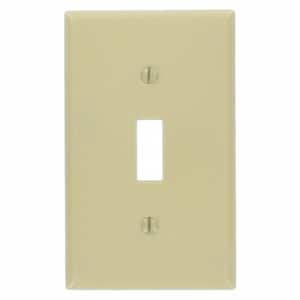 1-Gang Ivory Toggle Plastic Standard Wall Plate (10-Pack) 86001-IMP
