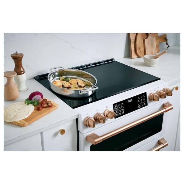 Ge induction double store oven range