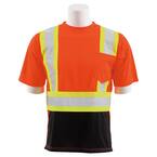 9601SBC Men's MD Hi Viz Orange Polyester Safety T-Shirt