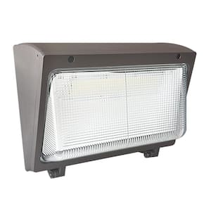 40/60/80- Watt Equivalent Integrated LED Bronze Dusk to Dawn Wall Pack Light, 4000/5000/6000K