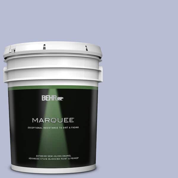BEHR MARQUEE 5 gal. #S540-2 Violet Vision Semi-Gloss Enamel Exterior Paint & Primer