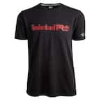 Men's Size L Jet Black Short-Sleeve Base Plate Graphic T-Shirt