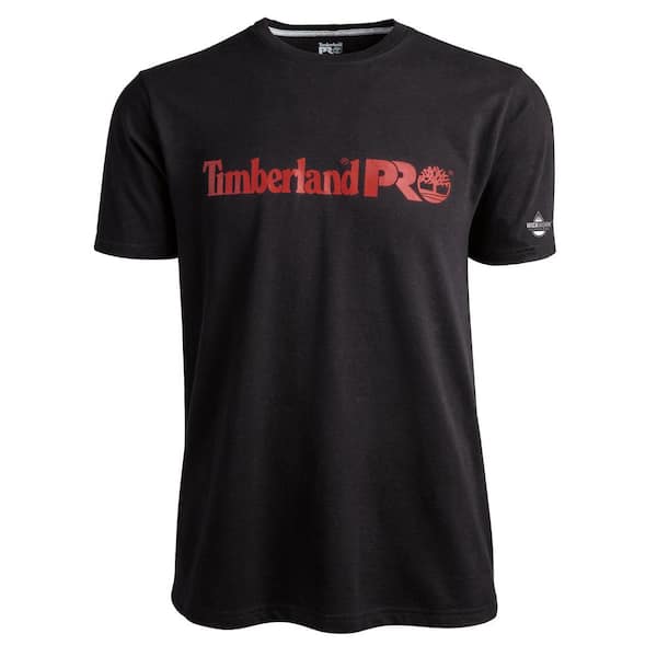 Timberland PRO Men's Size XL Jet Black Short-Sleeve Base Plate Graphic T-Shirt
